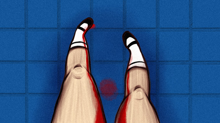 Blood on the Bathroom Floor